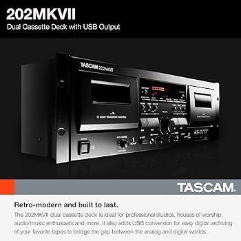 Amazon.co.jp: Tascam ダブルカセットデッキレコーダー USB